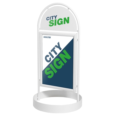 City Sign Hvid Gadeskilte