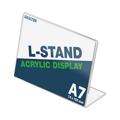 L-Stand Bredformat Akryl Skilteholder  - A7