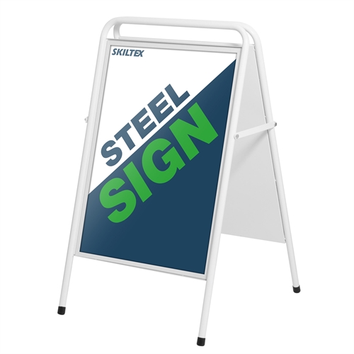 SteelSign Hvid A-skilte