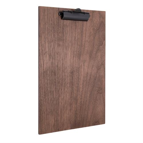 Walnut clipboard menuholder - A4