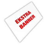 Ekstra banner til Pop-Up Wall Fabric 3x4 - Inkl. print