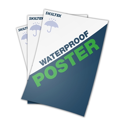 Vandfaste plakater til udendørs brug