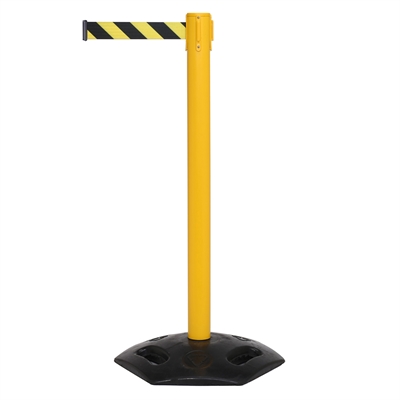 WeatherMaster Gul Afspærringsstolpe med gult/sort bånd